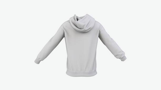 istock White hoodie unisex 3d image 1952117341