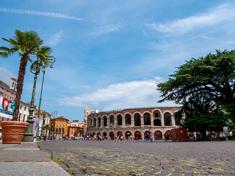 Verona, Italy. The Verona Arena, Roman amphitheatre in Piazza Bra.