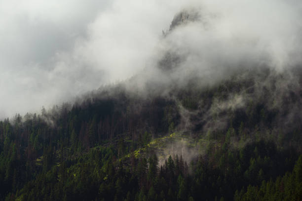 istock mount Catinaccio range with clouds, Dolomites, Italy 1952131065