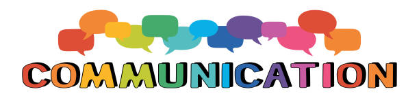 istock The word communication and colorful speech bubbles. Rainbow colored inscription. 1952136970