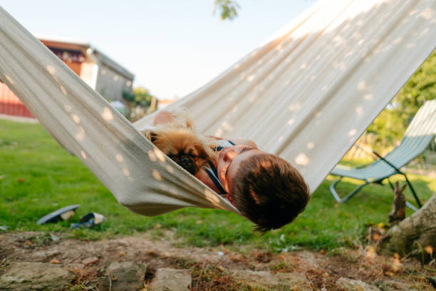 istock Relaxing moments in a hammock 1952146629