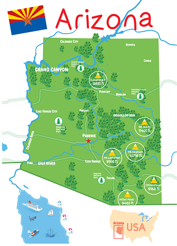 Vector Arizona State Mountain Maphttps://maps.lib.utexas.edu/maps/united_states/us_general_reference_map-2003.pdf https://maps.lib.utexas.edu/maps/us_2001/arizona_ref_2001.jpg