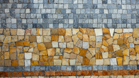Mosaic tile background wall