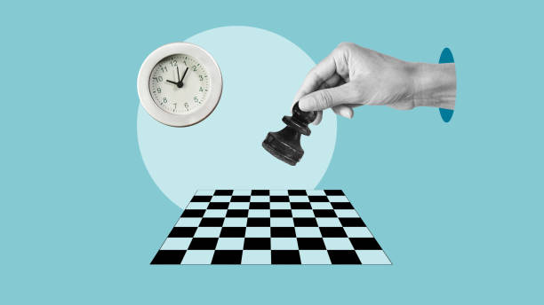 istock Chess game player makes a move with the black pawn first step forward. Chessman playing chess and makes the first move a pawn, and showing the hand 1952186783