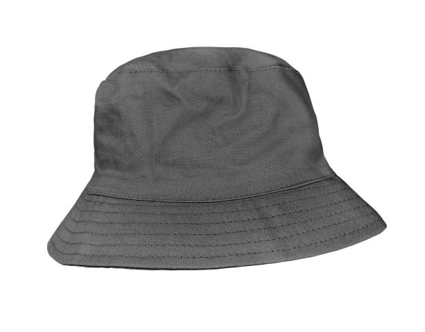 istock Black bucket hat isolated on white background 1952220189