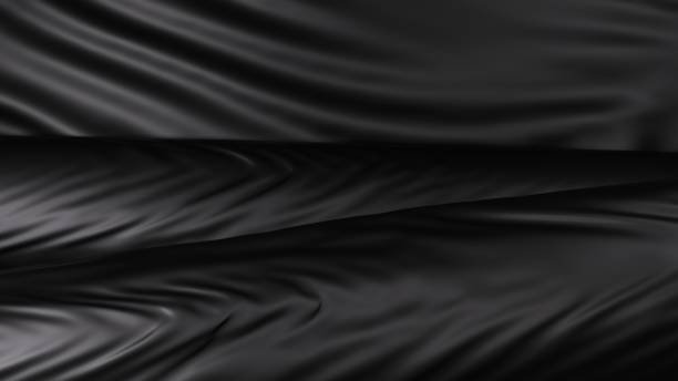 istock 3D Rendering abstract dark blue technology background with purple light Dark textile wallpaper 1952225430