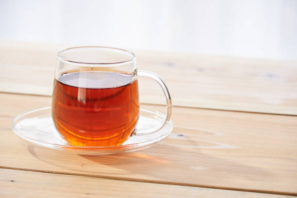 Image of drinking hot tea at tea time