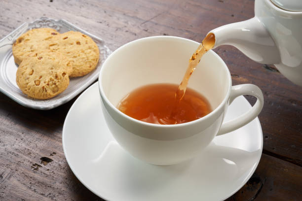 istock Image of drinking hot tea at tea time 1952320279