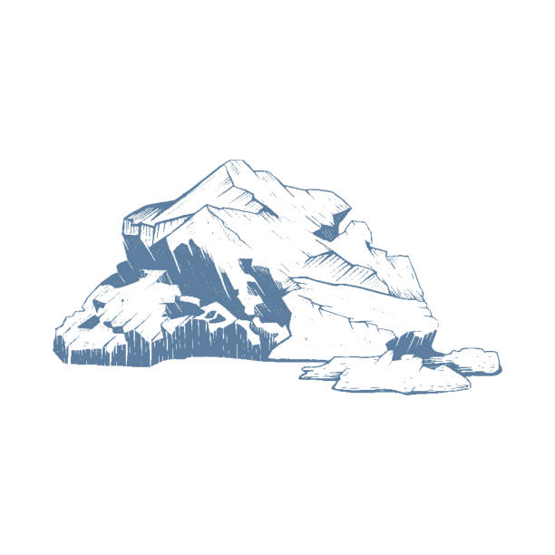 ilustrações de stock, clip art, desenhos animados e ícones de iceberg vector illustration. iceberg - aspen highlands