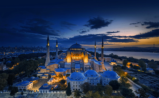 High Sophia; Ayasofya; Night Ayasofya Mosque Night; Turkey; istanbul; blue mosque; camii; Sultanahmet Camii; Sultanahmet Mosque; stanbul Camii