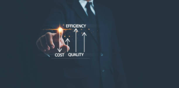 istock Cost and quality control, Control Quality and cost optimization for products or services to improve customer satisfaction,enhance company performance. Successful corporate strategy, quality control. 1952426107