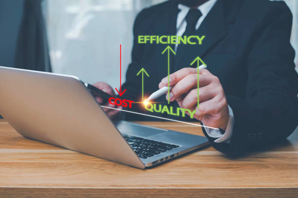 istock Cost and quality control, Control Quality and cost optimization for products or services to improve customer satisfaction,enhance company performance. Successful corporate strategy, quality control. 1952426108