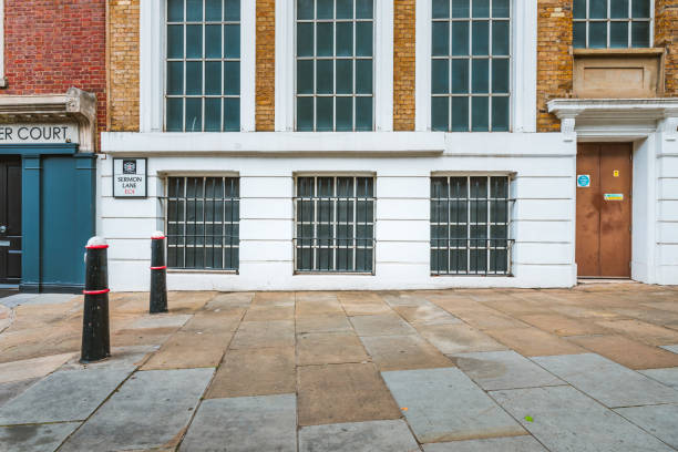 Classic architectural wall in London street