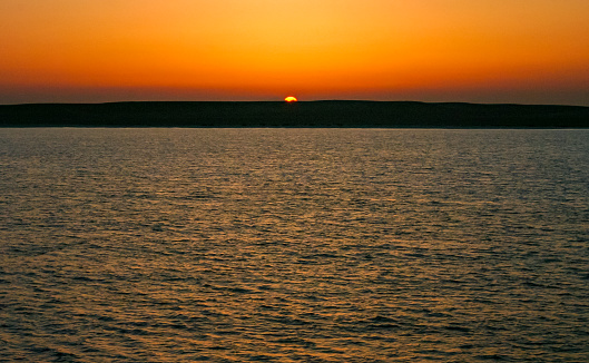 Beautiful Sunrise Landscape Over Aegean Sea