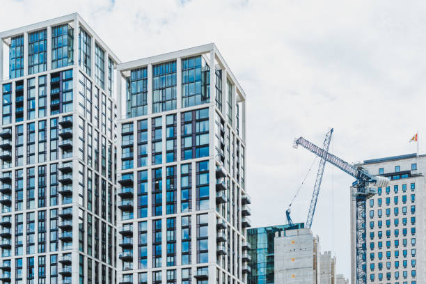 istock Skyscrapers and construction site in London 1952486315