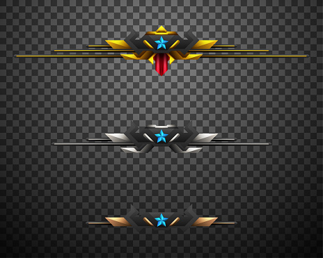 Competitor Ranking Bar Design Game Winner Ranking Level Gui Bars With Gold Silver And Bronze For Game ...