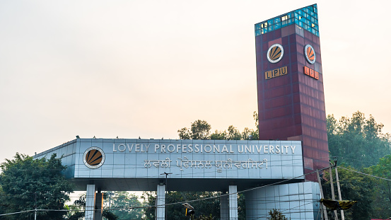 Jalandhar, Ludhiyana - Nov 30 2023 - Lovely Professional University, LPU, is a private university located in Chaheru, Phagwara, Punjab, India
