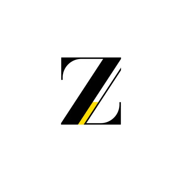 Vector illustration of Letter z, beautiful elegant alphabet antique font, classic lettering perfect for wedding invitations or fashion or  brand design, vector illustration 10EPS