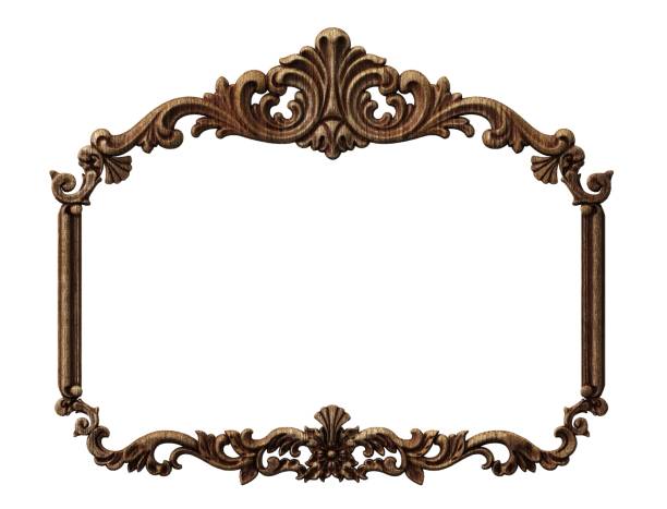 istock Classic wooden frame in the Baroque style 1952621826