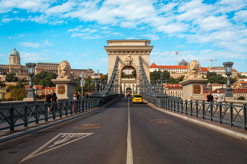 Chain Bridge in budapest Hungary