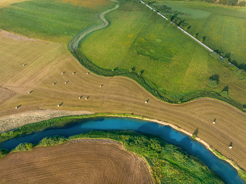 The nature reserve of Midden Delfland, a beautiful agricultural polder landscape near Rotterdam, the Netherlands