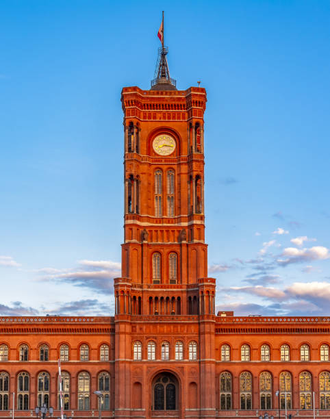 istock Red Town Hall (Rotes Rathaus) on Alexanderplatz square, Berlin, Germany 1952721071