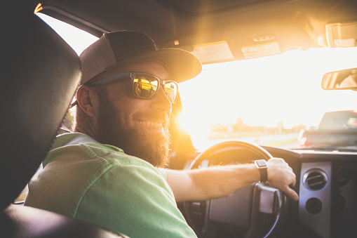 Guy driving