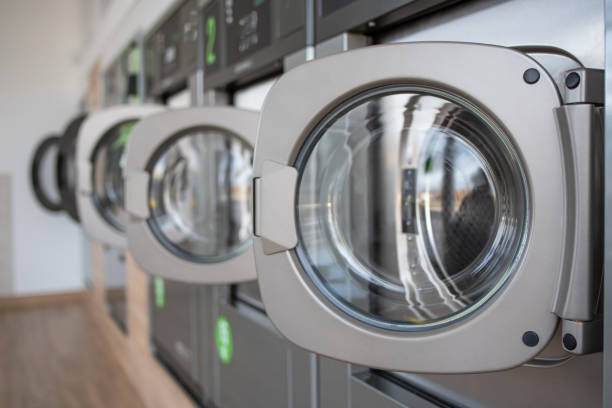 istock Public laundry. washing machines and dryers 1952764168