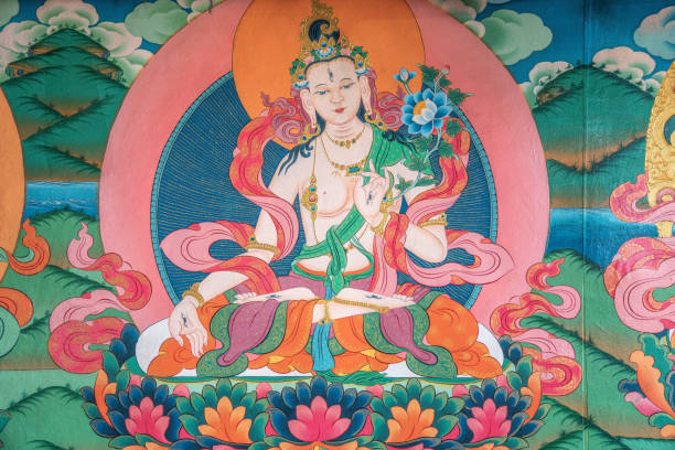 istock White Tara, Thangki, Buddhist Art, Tibetan Buddhism 1952784246
