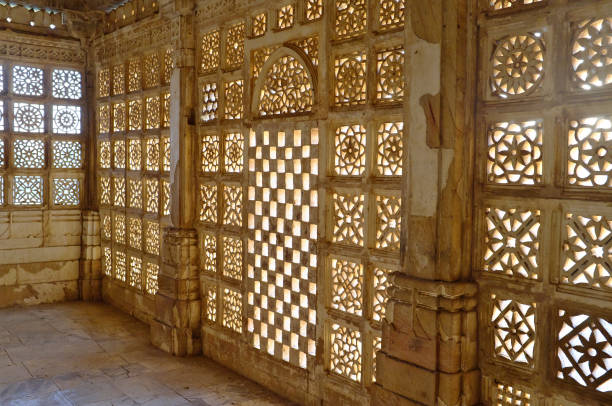istock Jali or Jaali from Stone and columns interior. 1952795273