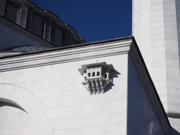 The bird house on the Melike Hatun Mosque in Ankara, Turkey