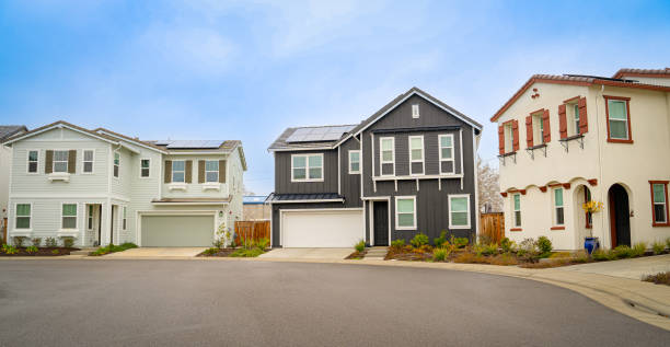 istock Front of single family homes 1952868488