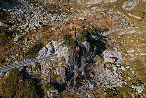 Aerial of Susten Pass, Switzerland