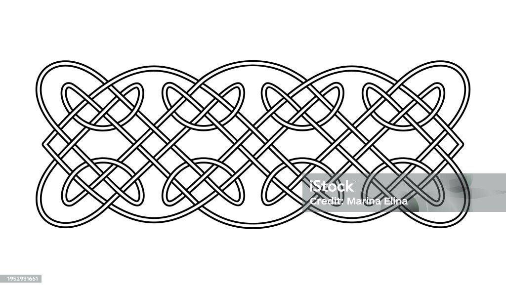 Celtic Style Pattern Stock Illustration - Download Image Now - Ancient ...