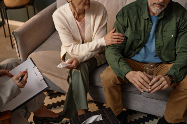 istock Couple supporting each other in couples therapy 1952993805