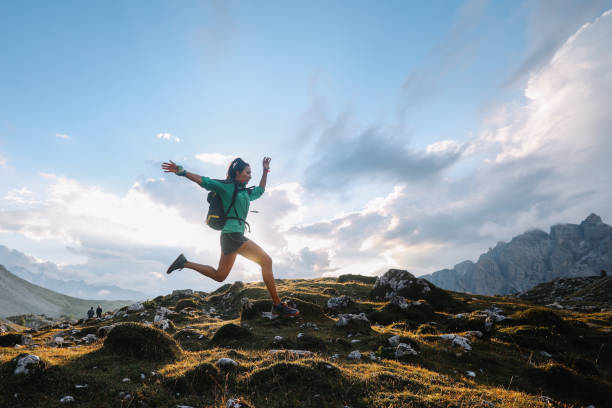 istock running through the Italian Alps 1952994407