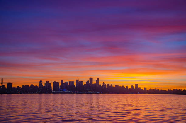 istock Colorful winter sunset, North Vancouver, BC 1953117027