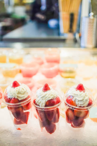 istock Strawberry desserts with whipped cream 1953138764