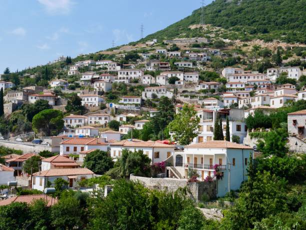 istock Panoramic view of Dhermi, Albania. 1953145284