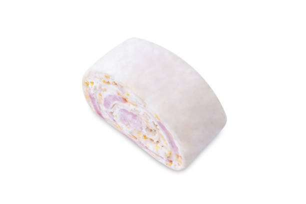 istock Ham Cheddar cheese cream cheese pinwheel on a white isolated background 1953149430