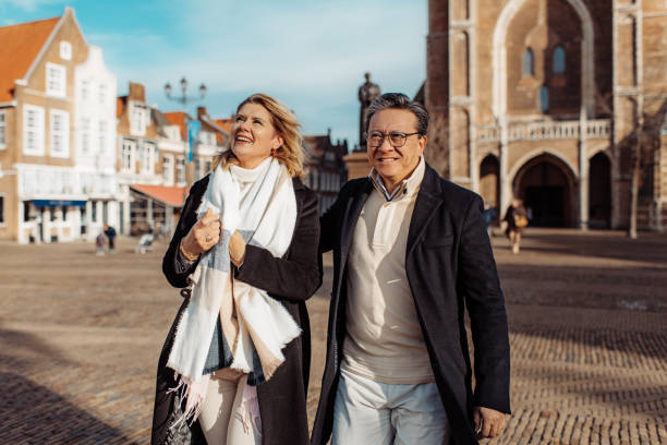 istock Senior diverse couple on staycation in Delft 1953192795