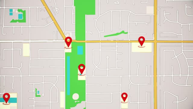 GPS Tracking. City map location pointer. Navigation map