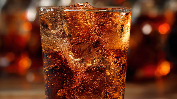 Cola soda with ice Cola soda with ice coca cola stock pictures, royalty-free photos & images
