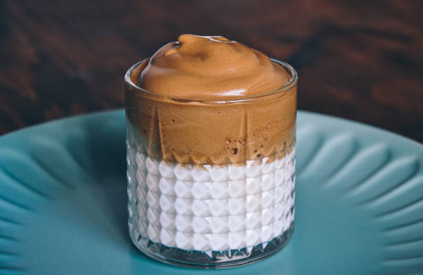 istock Iced Dalgona Coffee, a trendy fluffy creamy whipped coffee 1953357715