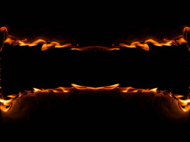 istock burning paper, glowing edge of paper 1953364670