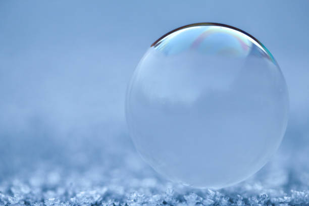 istock Semi frozen bubble evoking imagination and breath taking beauty 1953457554