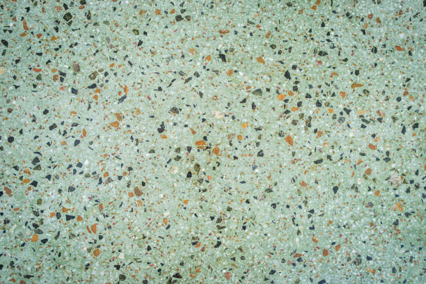 istock Green and Orange Mosaic Tiled Floor 1953730986