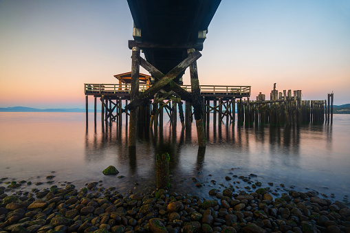 Davis Bay Pier at Sunset in Sechelt, BC