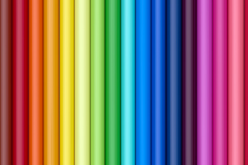 Colorful pencils background, creativity concept.