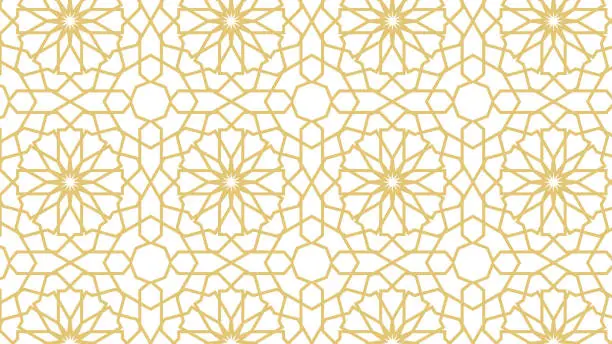 Vector illustration of Seamless pattern based on traditional Islam